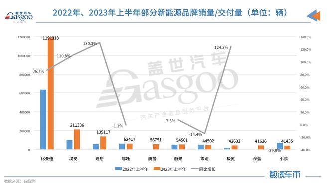 20家新能源品牌6月销量汇总：破万者增多理想成新势力最大赢家(图4)
