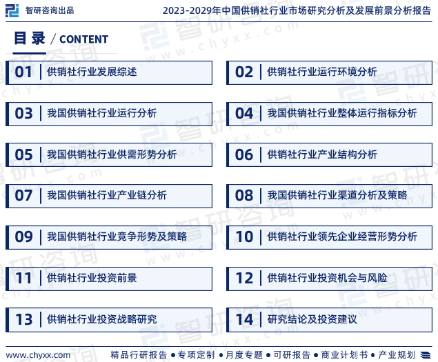 智研咨询发布：2023年供销合作社行业现状、发展环境及深度分析报告(图2)