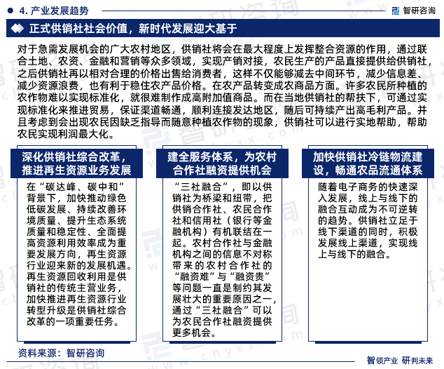 智研咨询发布：2023年供销合作社行业现状、发展环境及深度分析报告(图6)