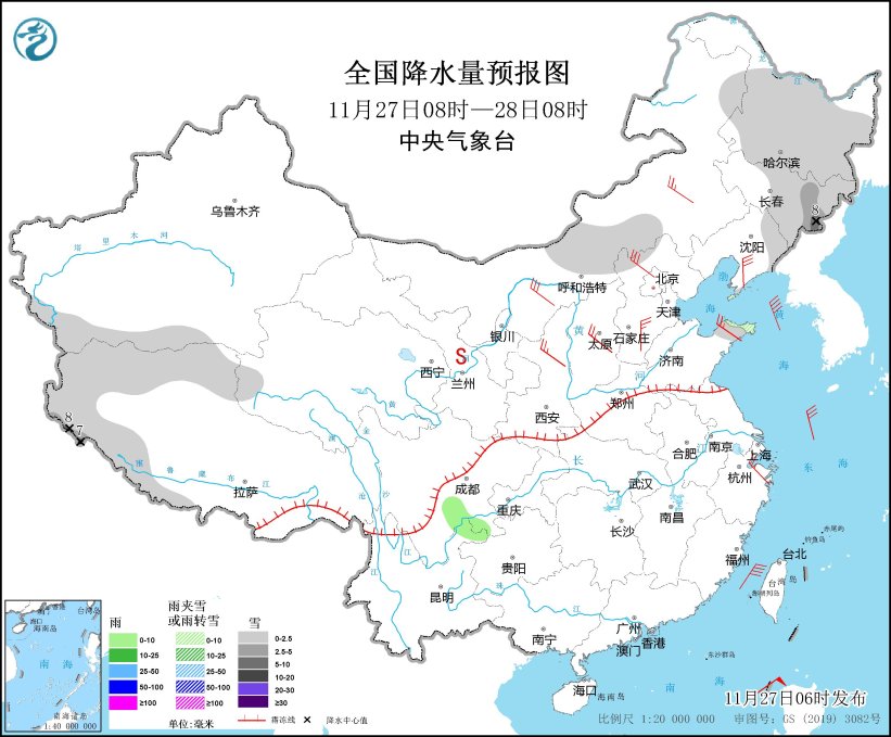 2023年11月27日未来三天全国天气预报(图3)