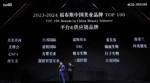 荣耀共鉴！锦波生物获评“2023年福布斯中国美业品牌TOP100”(图2)